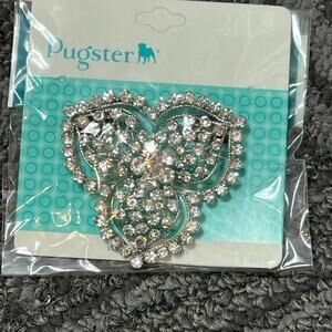 Pugster rhinestone large brooch or pin.  Jewelry making sparkly